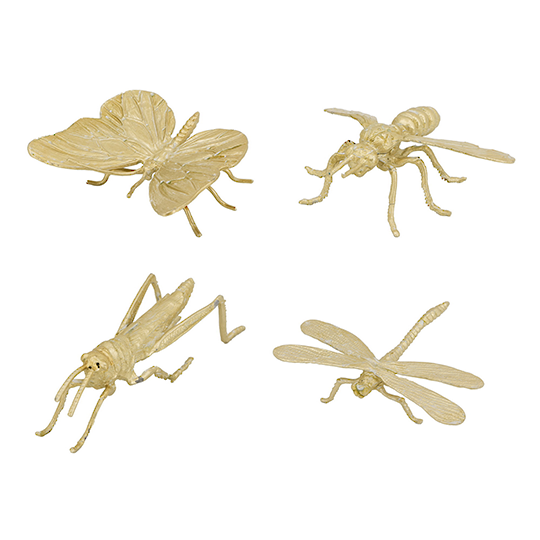 Gold Insect Decoration Set 4